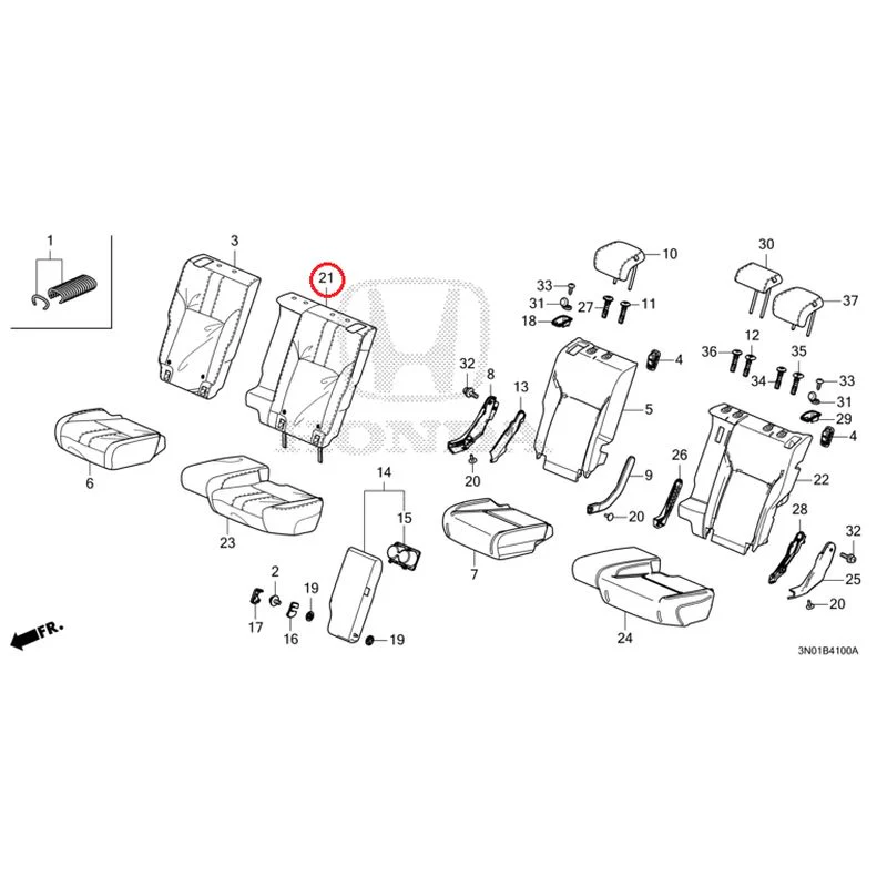 [NEW] JDM HONDA VEZEL e:HEV RV5 2025 Rear Seat GENUINE OEM - Image 22