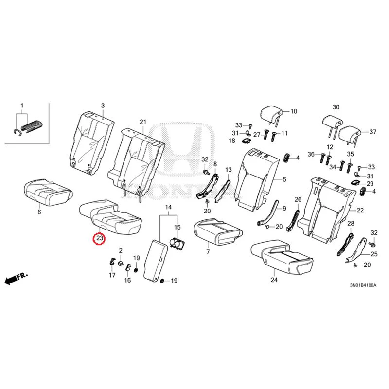 [NEW] JDM HONDA VEZEL e:HEV RV5 2025 Rear Seat GENUINE OEM - Image 24