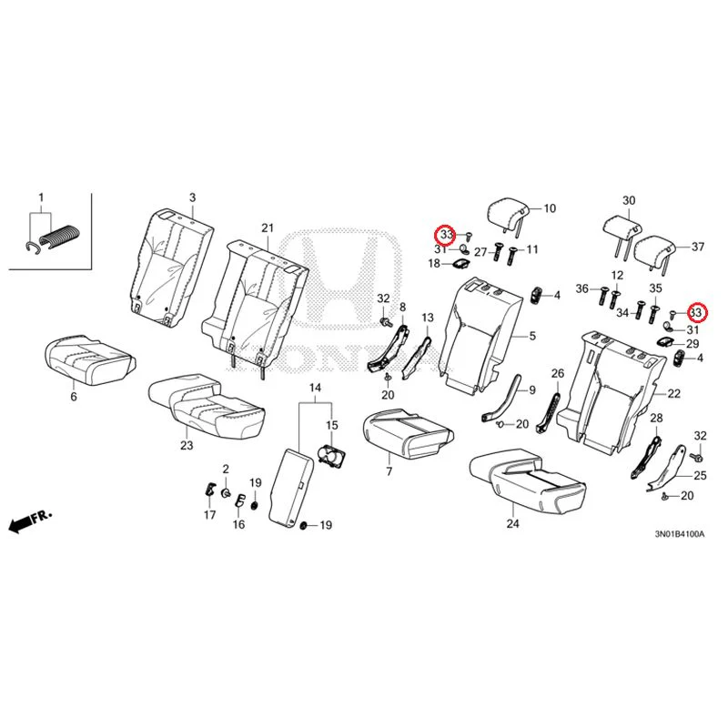 [NEW] JDM HONDA VEZEL e:HEV RV5 2025 Rear Seat GENUINE OEM - Image 34