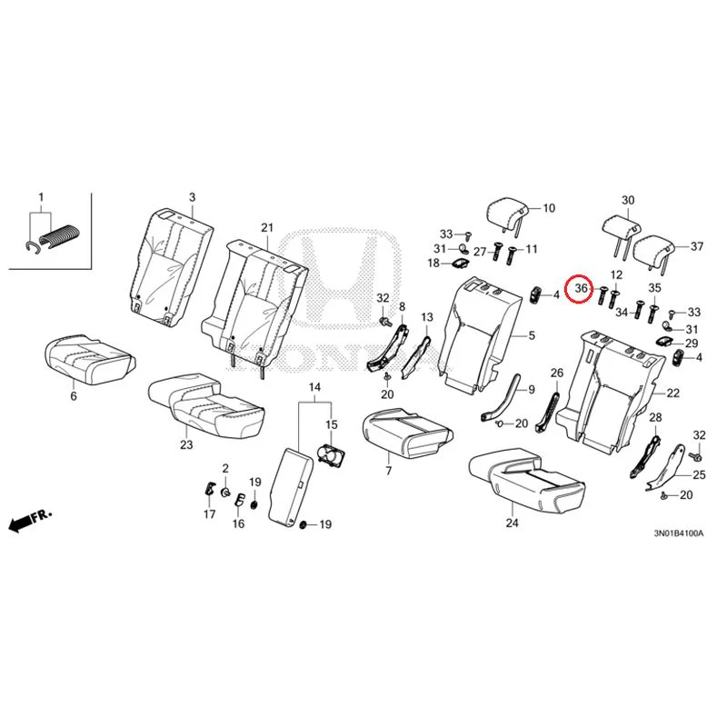 [NEW] JDM HONDA VEZEL e:HEV RV5 2025 Rear Seat GENUINE OEM - Image 37
