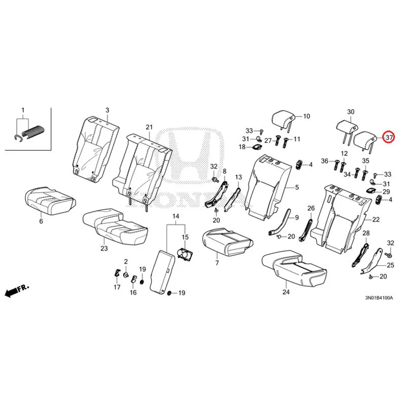 [NEW] JDM HONDA VEZEL e:HEV RV5 2025 Rear Seat GENUINE OEM - Image 38