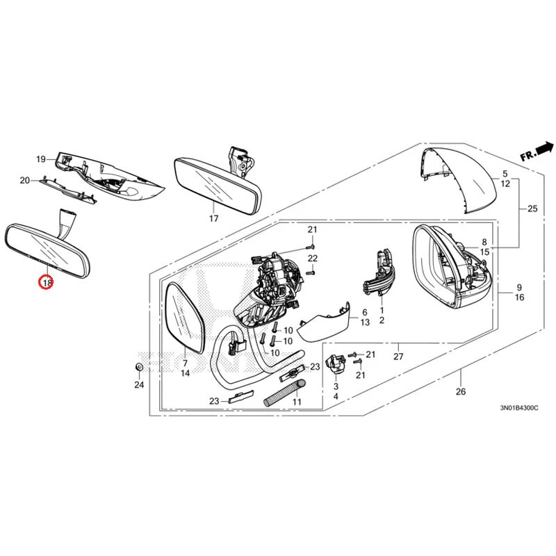 [NEW] JDM HONDA VEZEL e:HEV RV5 2025 Mirrors GENUINE OEM - Image 13