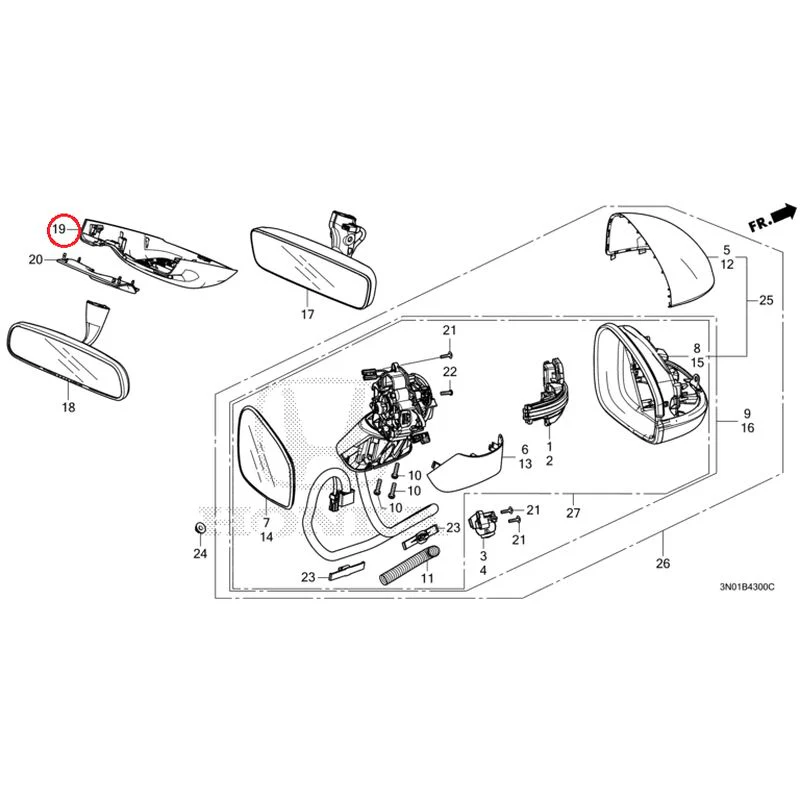 [NEW] JDM HONDA VEZEL e:HEV RV5 2025 Mirrors GENUINE OEM - Image 14