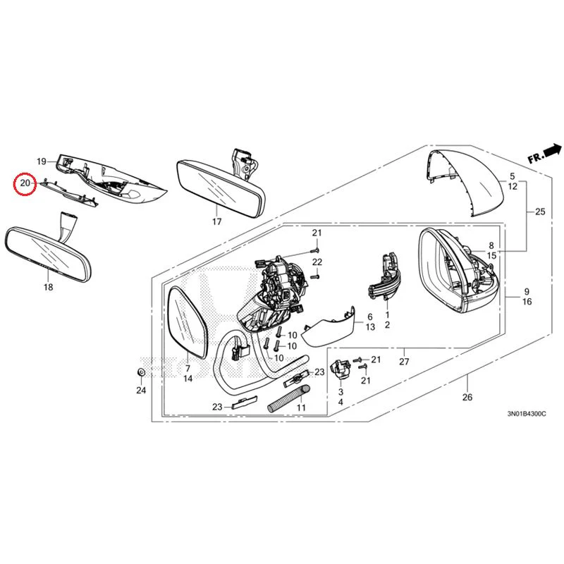 [NEW] JDM HONDA VEZEL e:HEV RV5 2025 Mirrors GENUINE OEM - Image 15