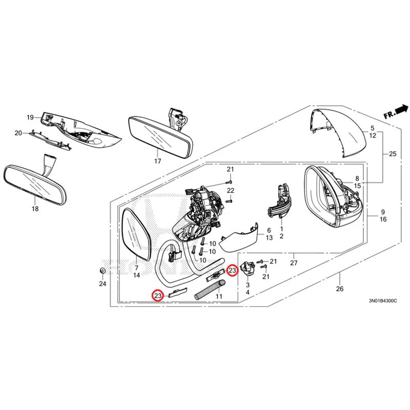 [NEW] JDM HONDA VEZEL e:HEV RV5 2025 Mirrors GENUINE OEM - Image 18