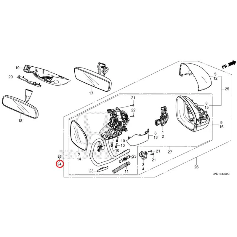[NEW] JDM HONDA VEZEL e:HEV RV5 2025 Mirrors GENUINE OEM - Image 19
