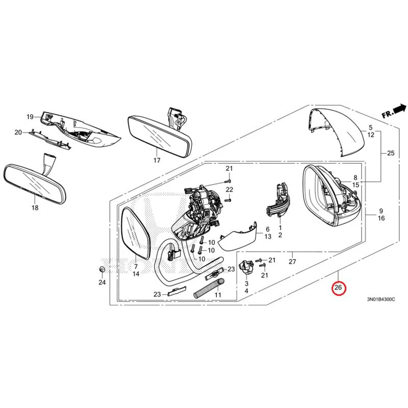 [NEW] JDM HONDA VEZEL e:HEV RV5 2025 Mirrors GENUINE OEM - Image 21