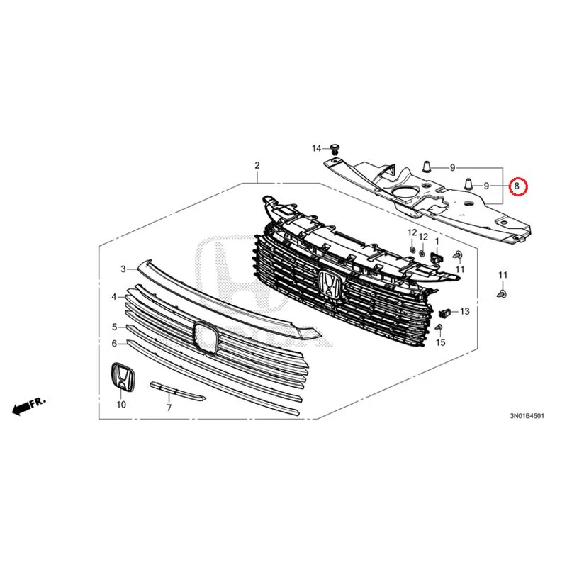 [NEW] JDM HONDA VEZEL e:HEV RV5 2025 Front Grill (2) GENUINE OEM - Image 23