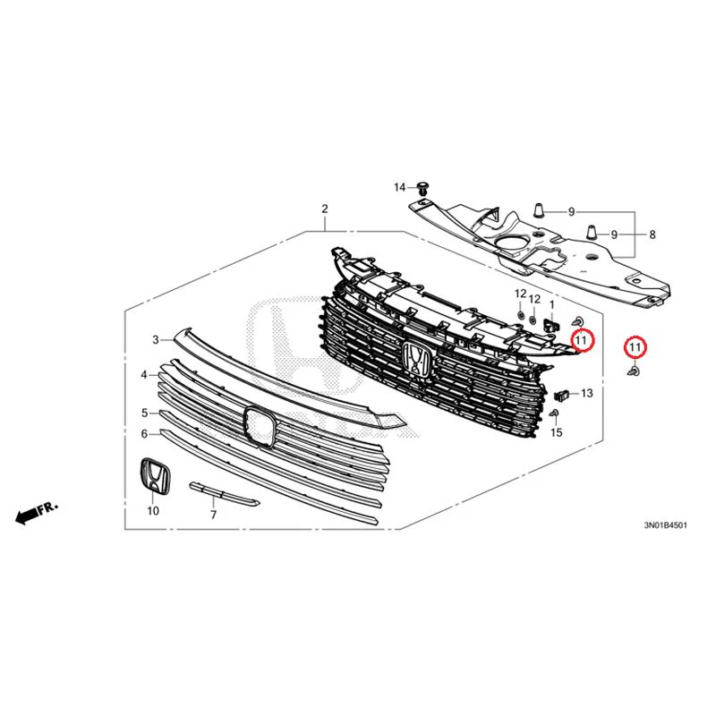 [NEW] JDM HONDA VEZEL e:HEV RV5 2025 Front Grill (2) GENUINE OEM - Image 26