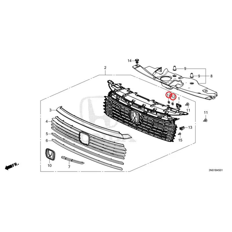 [NEW] JDM HONDA VEZEL e:HEV RV5 2025 Front Grill (2) GENUINE OEM - Image 27