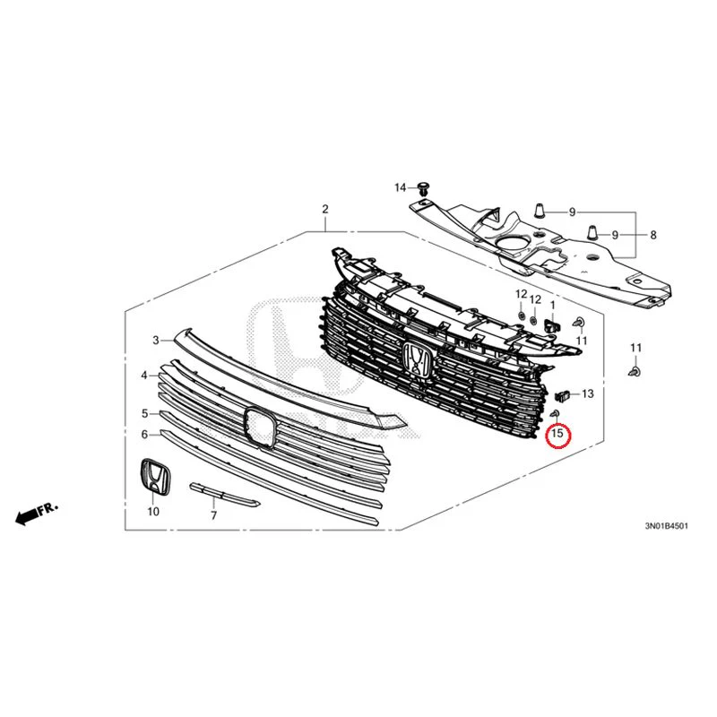 [NEW] JDM HONDA VEZEL e:HEV RV5 2025 Front Grill (2) GENUINE OEM - Image 30