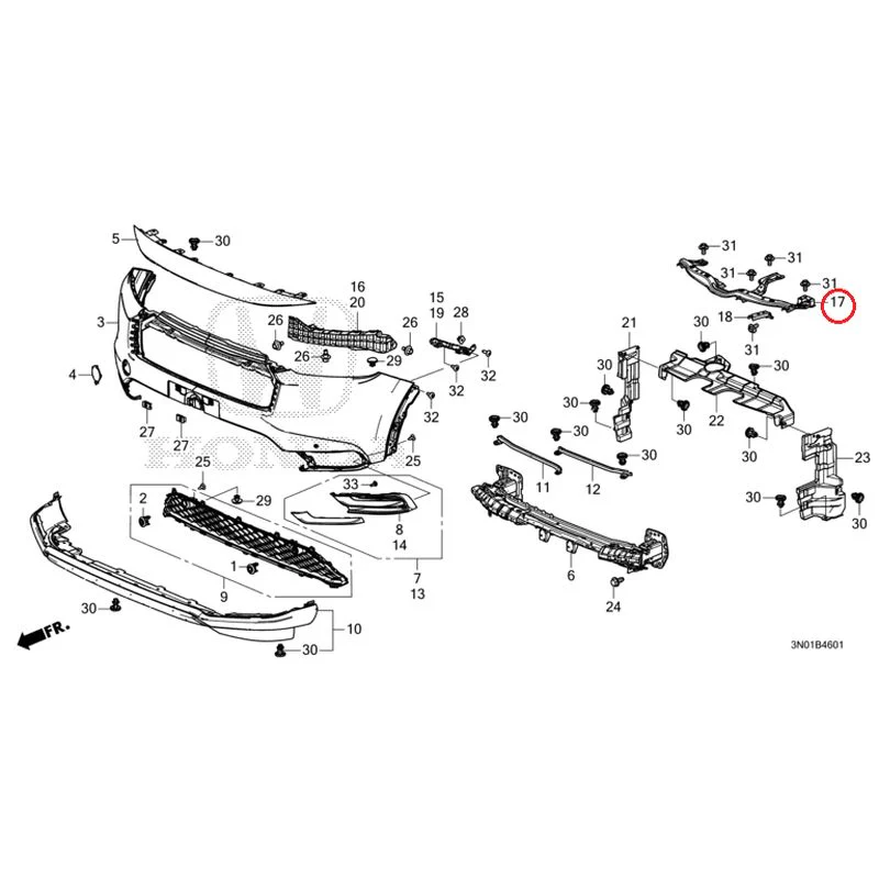 [NEW] JDM HONDA VEZEL e:HEV RV5 2025 Front Bumper (2) GENUINE OEM - Image 30