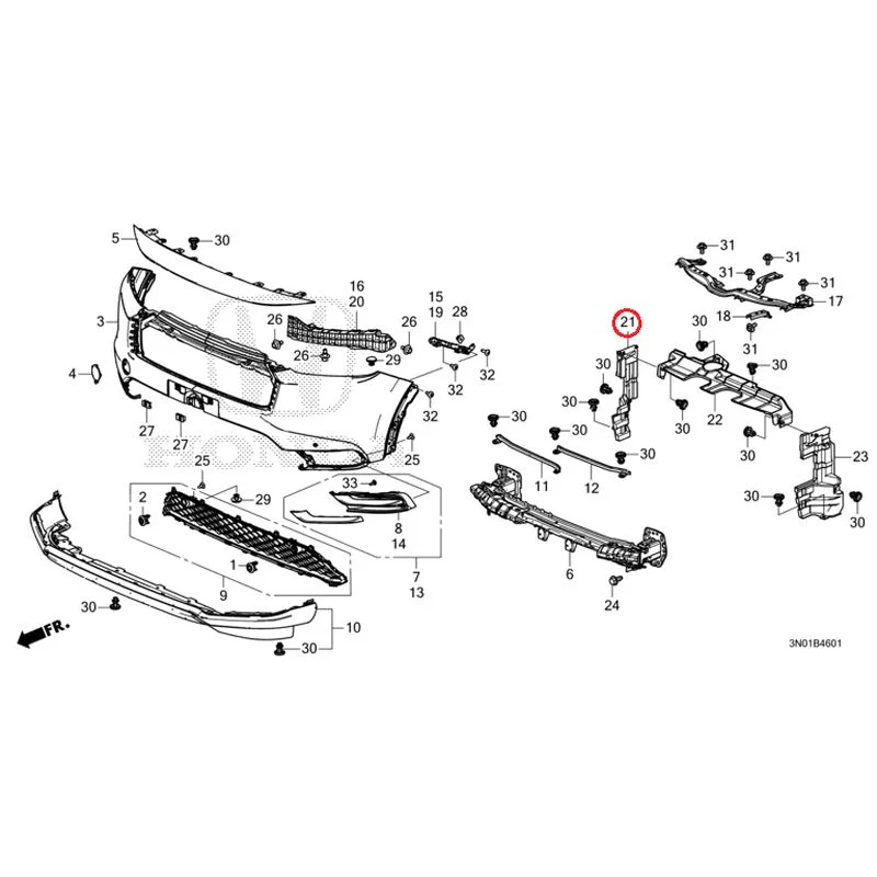 [NEW] JDM HONDA VEZEL e:HEV RV5 2025 Front Bumper (2) GENUINE OEM - Image 34