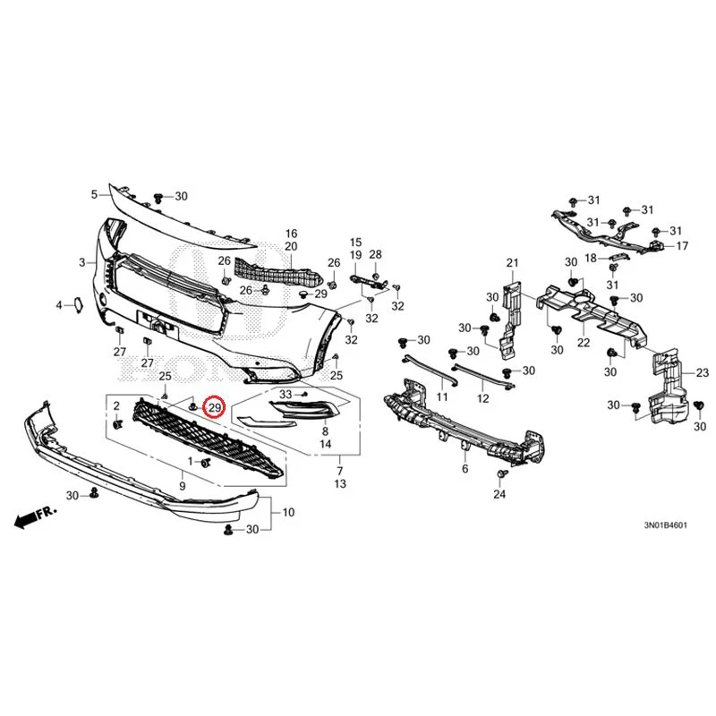 [NEW] JDM HONDA VEZEL e:HEV RV5 2025 Front Bumper (2) GENUINE OEM - Image 42
