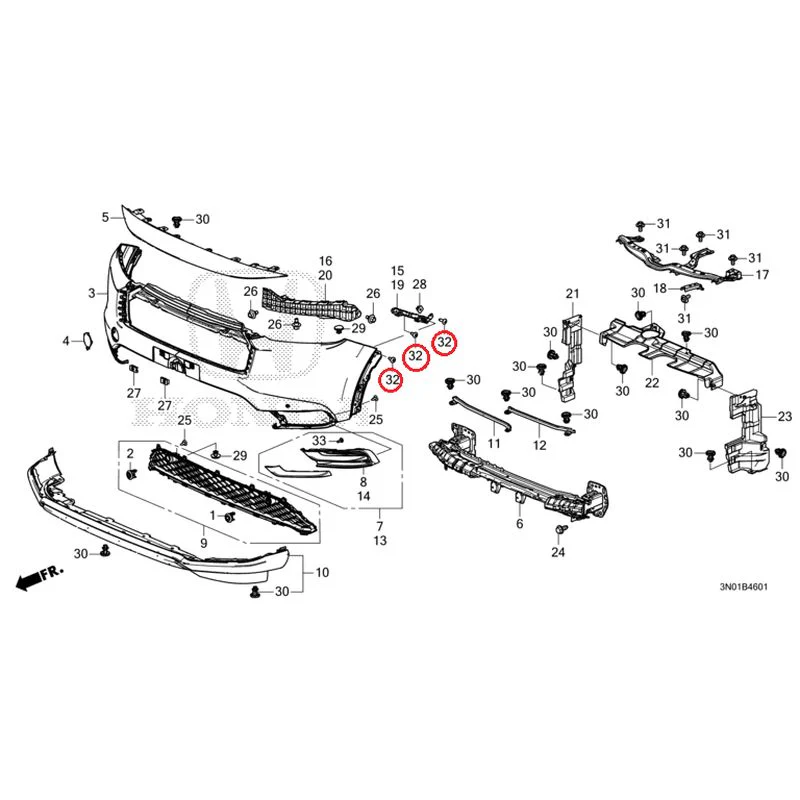 [NEW] JDM HONDA VEZEL e:HEV RV5 2025 Front Bumper (2) GENUINE OEM - Image 45