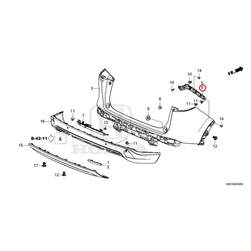 [NEW] JDM HONDA VEZEL e:HEV RV5 2025 Rear Bumper GENUINE OEM - Image 10