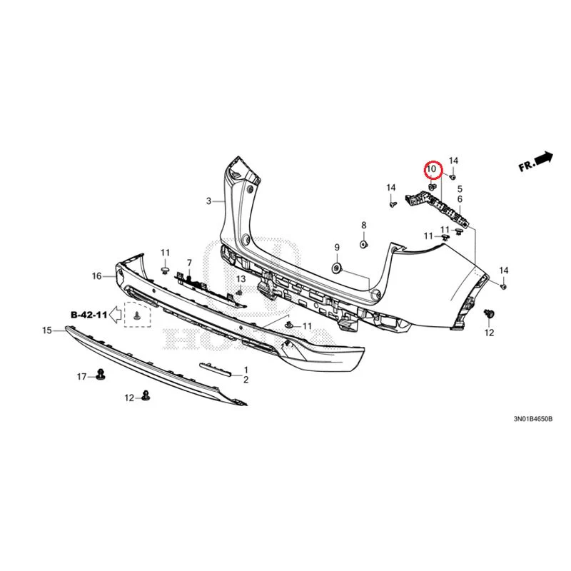 [NEW] JDM HONDA VEZEL e:HEV RV5 2025 Rear Bumper GENUINE OEM - Image 13