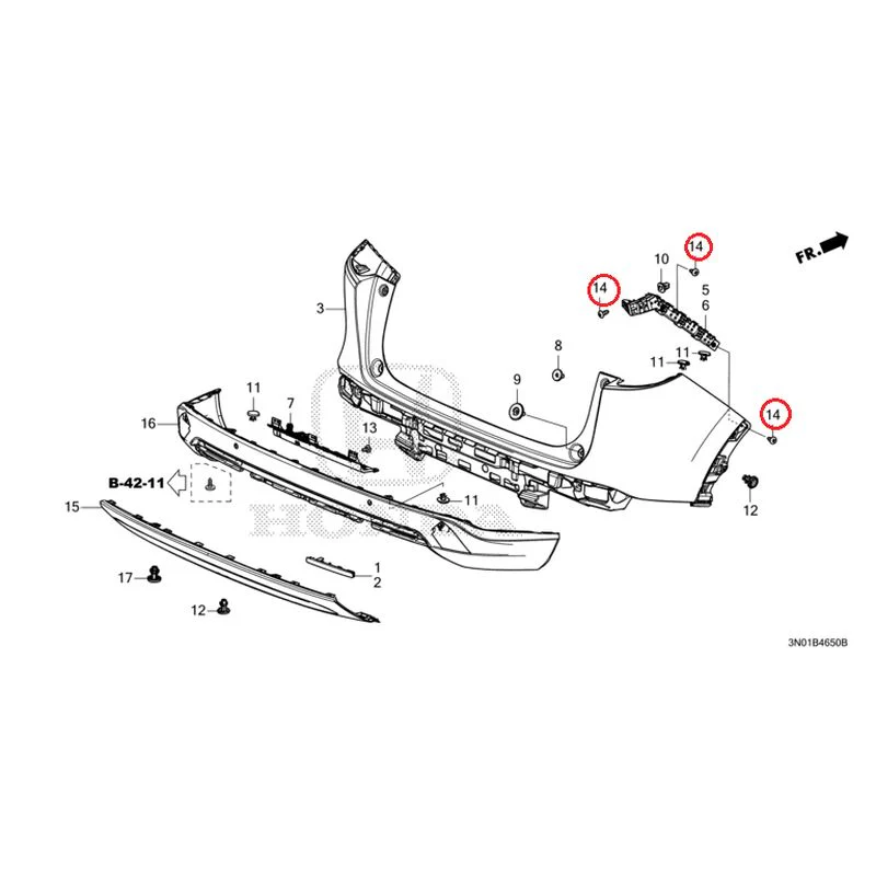 [NEW] JDM HONDA VEZEL e:HEV RV5 2025 Rear Bumper GENUINE OEM - Image 16
