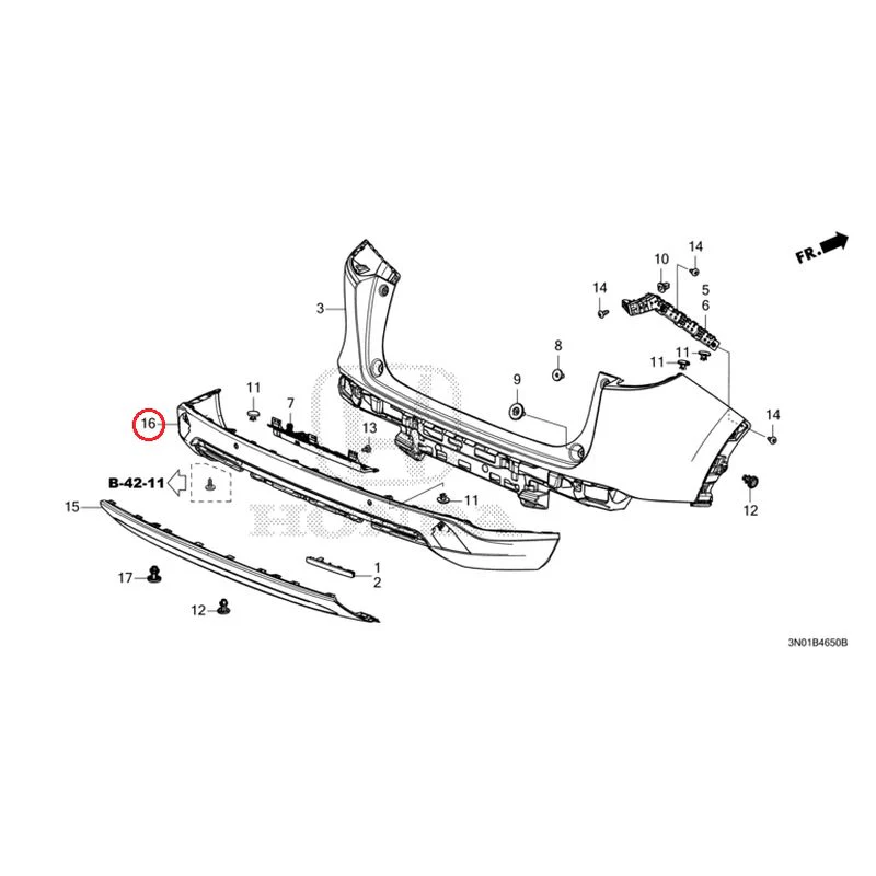 [NEW] JDM HONDA VEZEL e:HEV RV5 2025 Rear Bumper GENUINE OEM - Image 18
