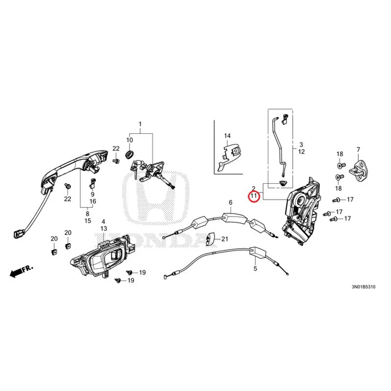 [NEW] JDM HONDA VEZEL e:HEV RV5 2025 Front Door Locks/Outer Handles GENUINE OEM - Image 16