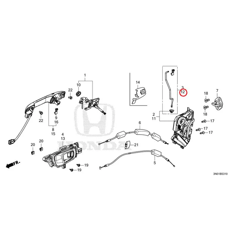 [NEW] JDM HONDA VEZEL e:HEV RV5 2025 Front Door Locks/Outer Handles GENUINE OEM - Image 17