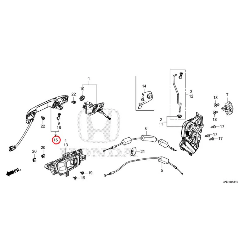 [NEW] JDM HONDA VEZEL e:HEV RV5 2025 Front Door Locks/Outer Handles GENUINE OEM - Image 22