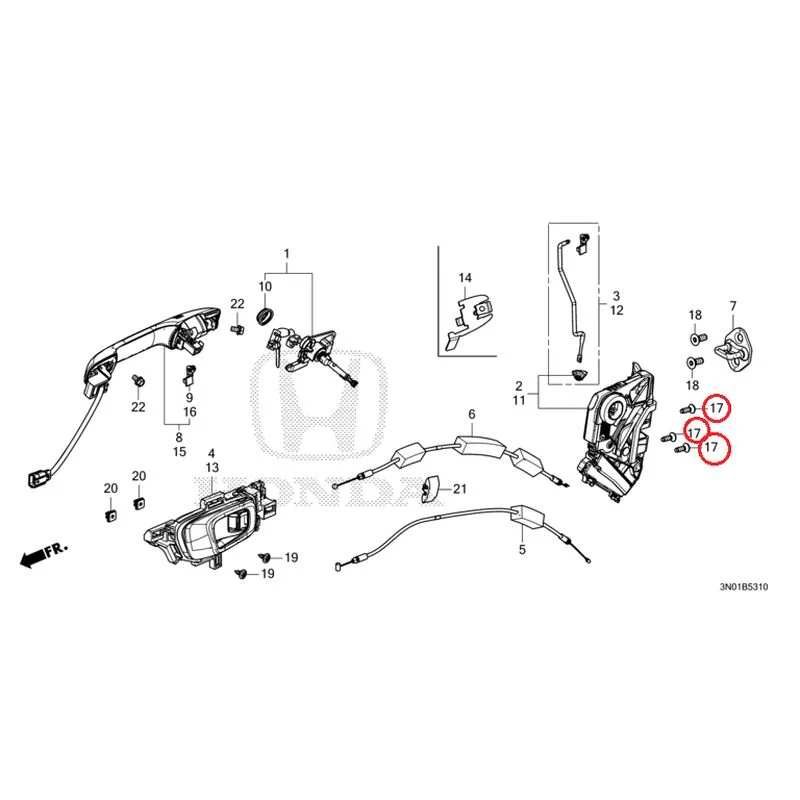 [NEW] JDM HONDA VEZEL e:HEV RV5 2025 Front Door Locks/Outer Handles GENUINE OEM - Image 26