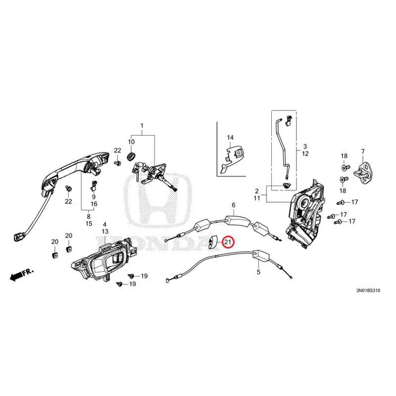 [NEW] JDM HONDA VEZEL e:HEV RV5 2025 Front Door Locks/Outer Handles GENUINE OEM - Image 30