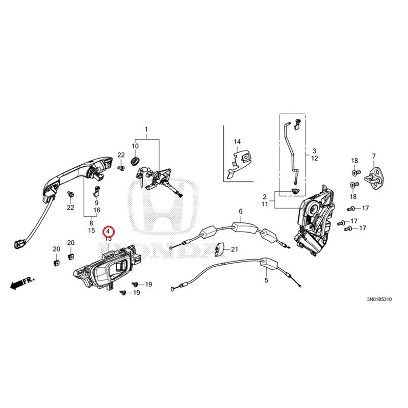 [NEW] JDM HONDA VEZEL e:HEV RV5 2025 Front Door Locks/Outer Handles GENUINE OEM - Image 5