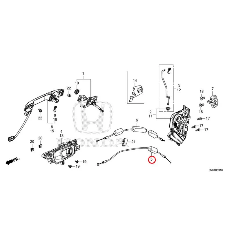 [NEW] JDM HONDA VEZEL e:HEV RV5 2025 Front Door Locks/Outer Handles GENUINE OEM - Image 6