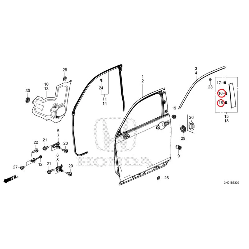 [NEW] JDM HONDA VEZEL e:HEV RV5 2025 Front Door Panel GENUINE OEM - Image 17