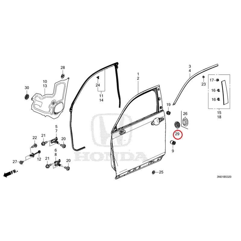 [NEW] JDM HONDA VEZEL e:HEV RV5 2025 Front Door Panel GENUINE OEM - Image 31