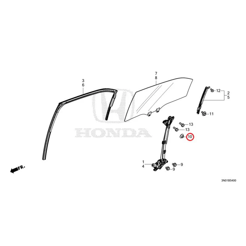 [NEW] JDM HONDA VEZEL e:HEV RV5 2025 Rear Door Glass/Regulator GENUINE OEM - Image 11