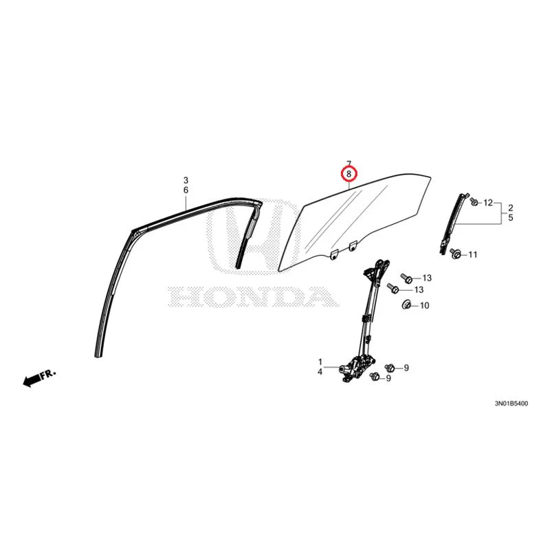 [NEW] JDM HONDA VEZEL e:HEV RV5 2025 Rear Door Glass/Regulator GENUINE OEM - Image 9