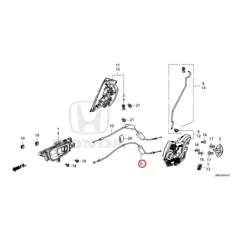 [NEW] JDM HONDA VEZEL e:HEV RV5 2025 Rear Door Locks/Outer Handles GENUINE OEM - Image 10