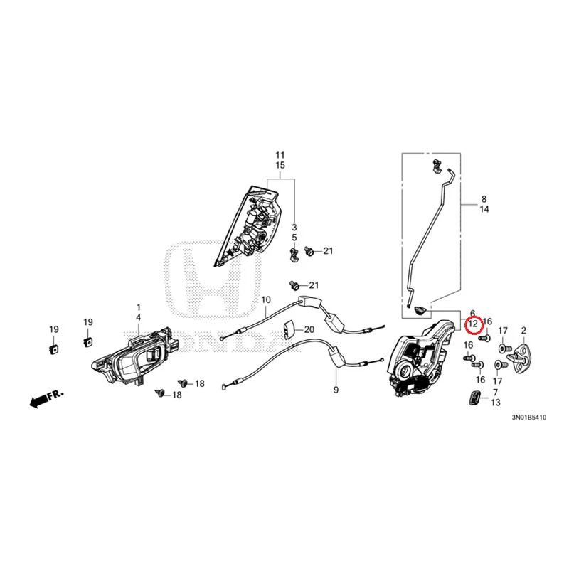 [NEW] JDM HONDA VEZEL e:HEV RV5 2025 Rear Door Locks/Outer Handles GENUINE OEM - Image 13