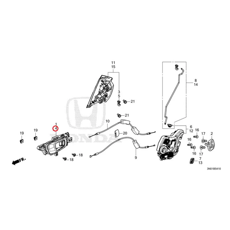 [NEW] JDM HONDA VEZEL e:HEV RV5 2025 Rear Door Locks/Outer Handles GENUINE OEM - Image 5