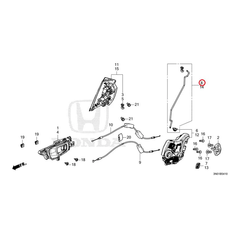 [NEW] JDM HONDA VEZEL e:HEV RV5 2025 Rear Door Locks/Outer Handles GENUINE OEM - Image 9