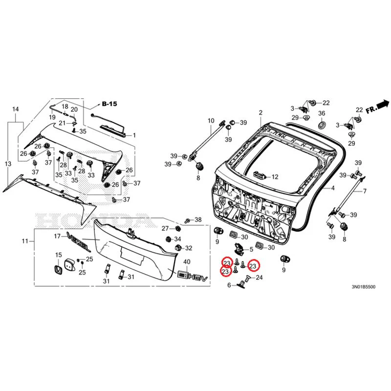 [NEW] JDM HONDA VEZEL e:HEV RV5 2025 Tailgate GENUINE OEM - Image 31
