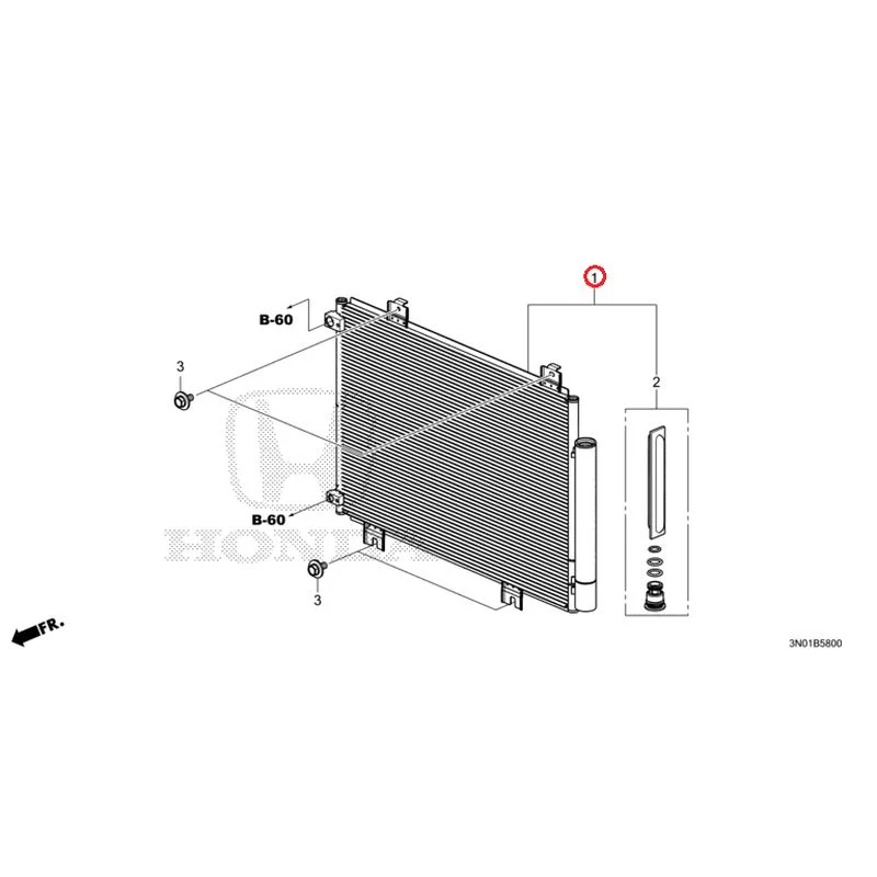 [NEW] JDM HONDA VEZEL e:HEV RV5 2025 Air conditioner (condenser) GENUINE OEM - Image 2