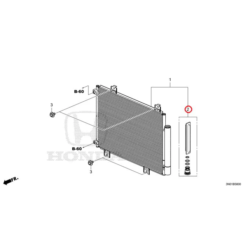 [NEW] JDM HONDA VEZEL e:HEV RV5 2025 Air conditioner (condenser) GENUINE OEM - Image 3