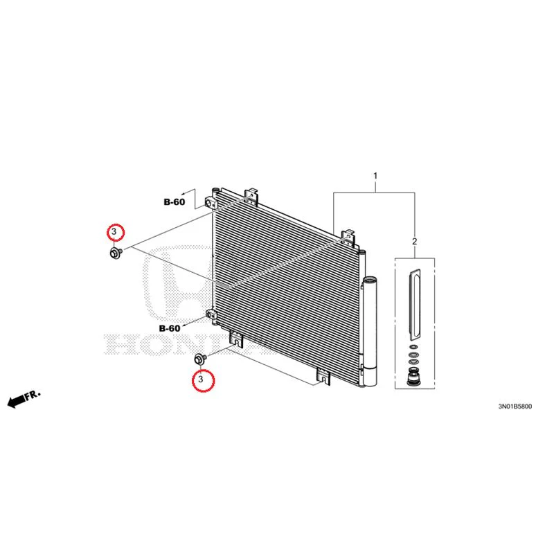 [NEW] JDM HONDA VEZEL e:HEV RV5 2025 Air conditioner (condenser) GENUINE OEM - Image 4