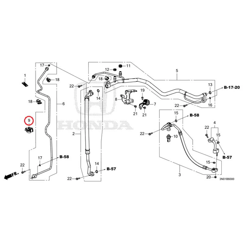 [NEW] JDM HONDA VEZEL e:HEV RV5 2025 Air conditioner (hoses/pipes) GENUINE OEM - Image 10