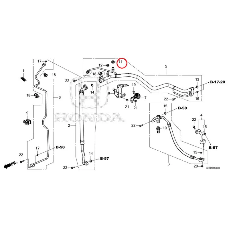 [NEW] JDM HONDA VEZEL e:HEV RV5 2025 Air conditioner (hoses/pipes) GENUINE OEM - Image 12