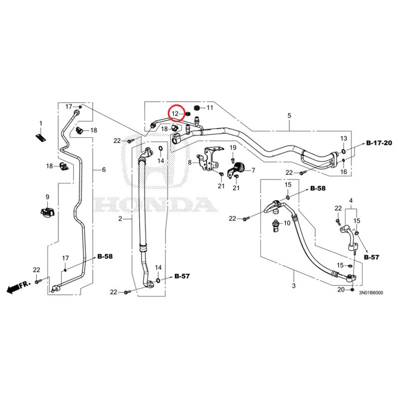 [NEW] JDM HONDA VEZEL e:HEV RV5 2025 Air conditioner (hoses/pipes) GENUINE OEM - Image 13