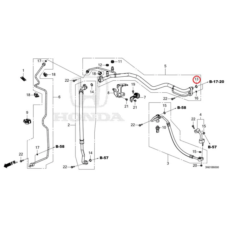 [NEW] JDM HONDA VEZEL e:HEV RV5 2025 Air conditioner (hoses/pipes) GENUINE OEM - Image 14