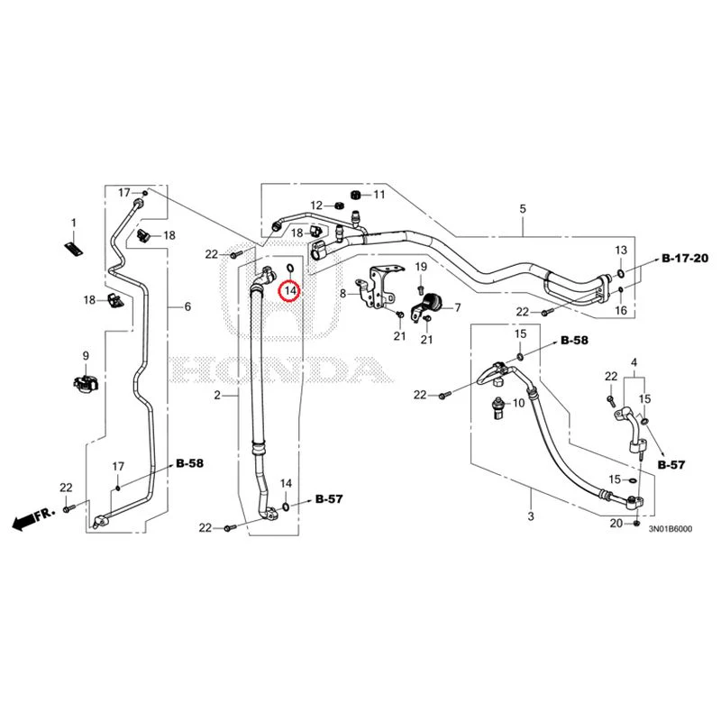 [NEW] JDM HONDA VEZEL e:HEV RV5 2025 Air conditioner (hoses/pipes) GENUINE OEM - Image 15