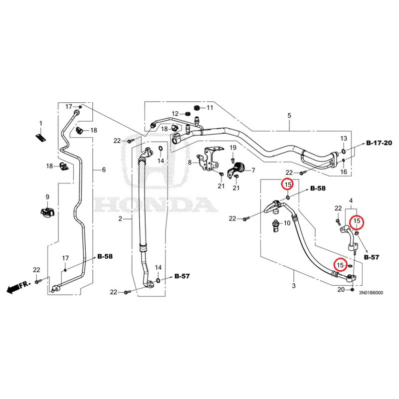 [NEW] JDM HONDA VEZEL e:HEV RV5 2025 Air conditioner (hoses/pipes) GENUINE OEM - Image 16