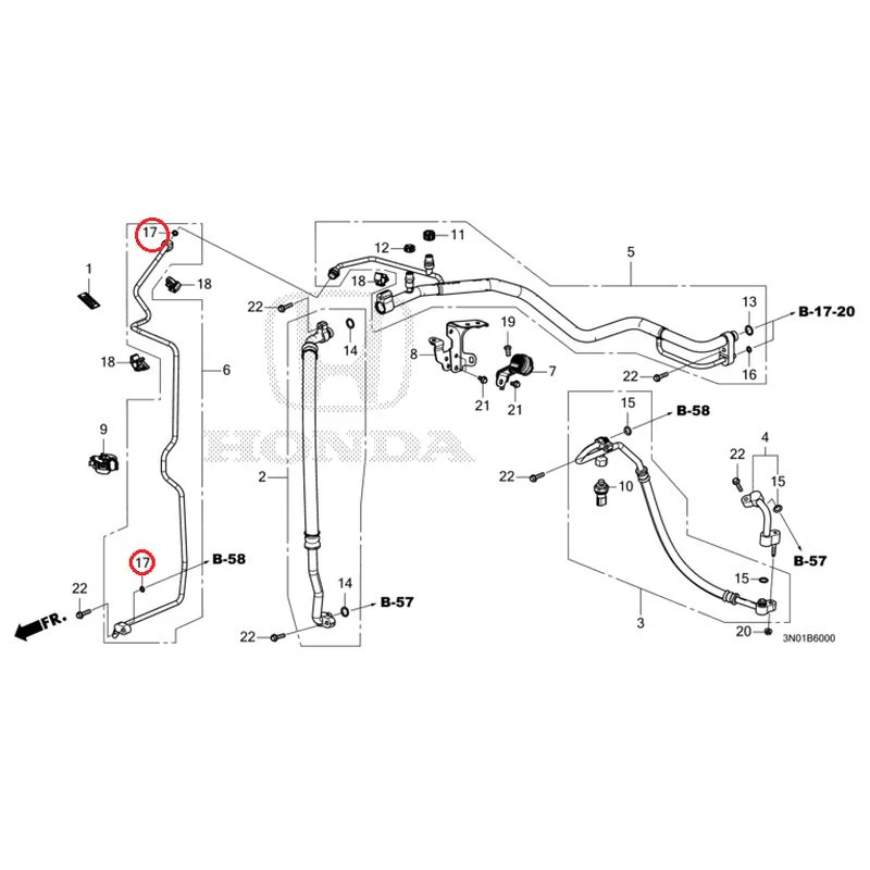[NEW] JDM HONDA VEZEL e:HEV RV5 2025 Air conditioner (hoses/pipes) GENUINE OEM - Image 18