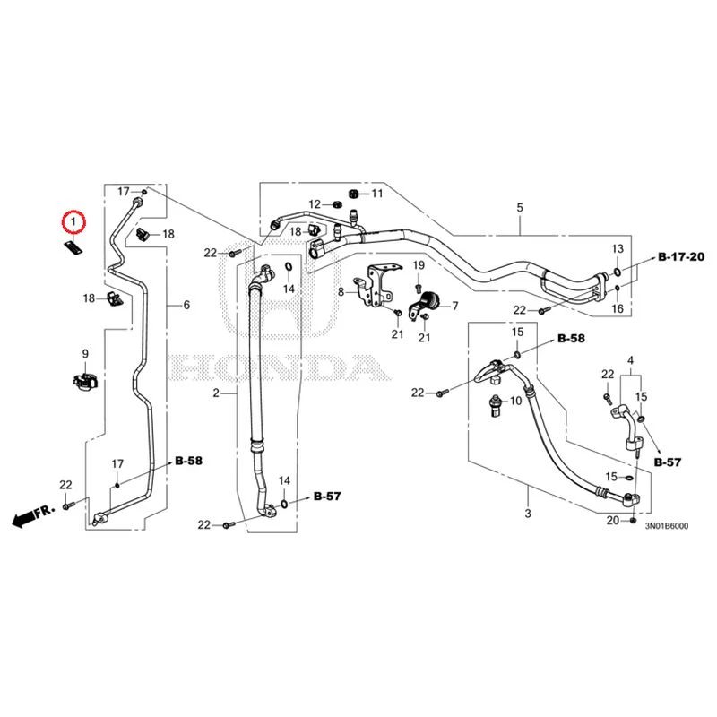 [NEW] JDM HONDA VEZEL e:HEV RV5 2025 Air conditioner (hoses/pipes) GENUINE OEM - Image 2